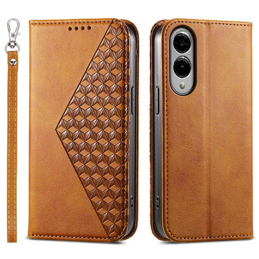 For Samsung Galaxy S25 Edge Case Calf Texture PU Leather Phone Cover with Wallet - Yellow