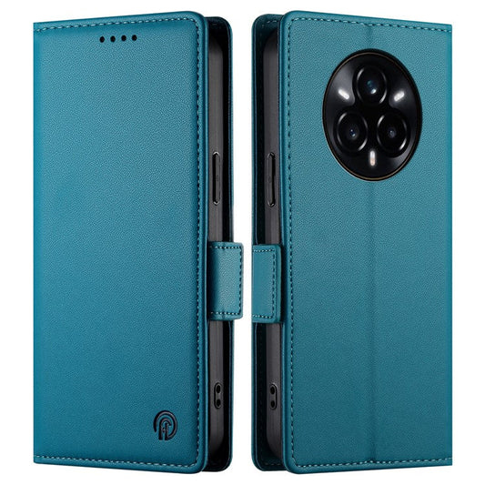 For Realme 14 Pro 5G Stand Case PU Leather Wallet Phone Cover - Blue