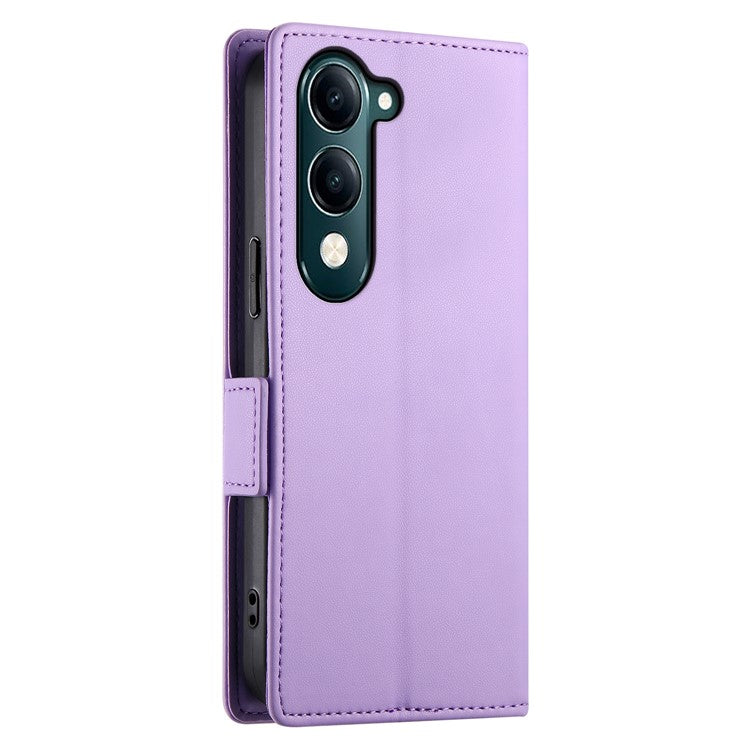 For vivo Y04 4G  /  Y29s 5G Stand Case PU Leather Wallet Phone Cover - Purple