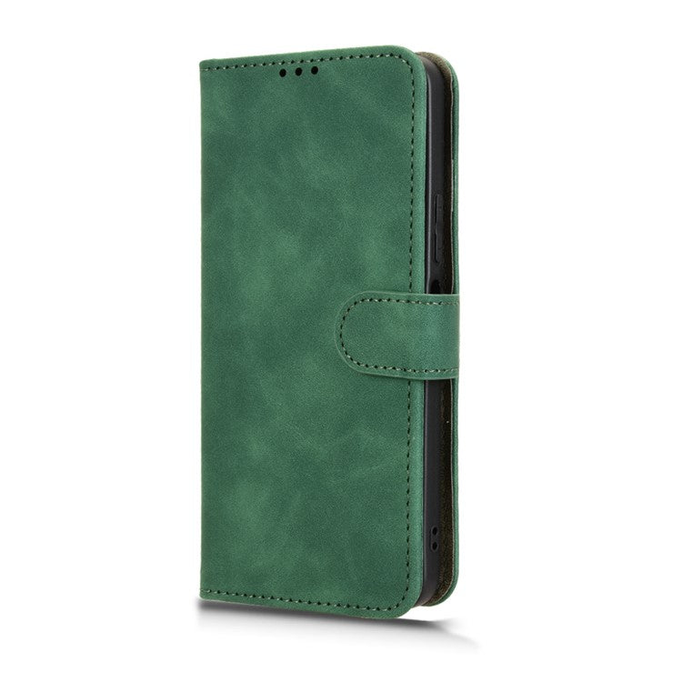 For vivo Y29 4G Leather Case Skin Feel Anti Drop Wallet Flip Phone Cover - Green