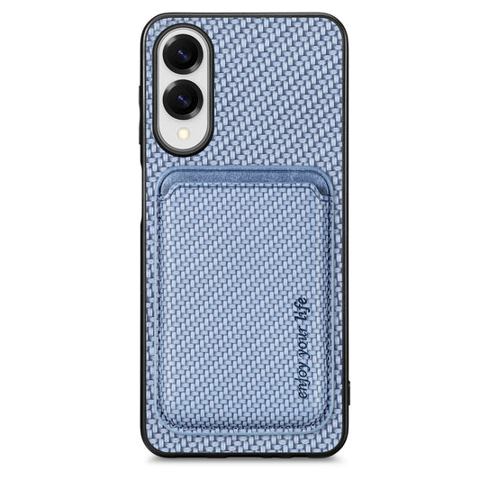 For Samsung Galaxy S25 Edge Case Magnetic Detachable Card Holder Phone Back Cover - Blue