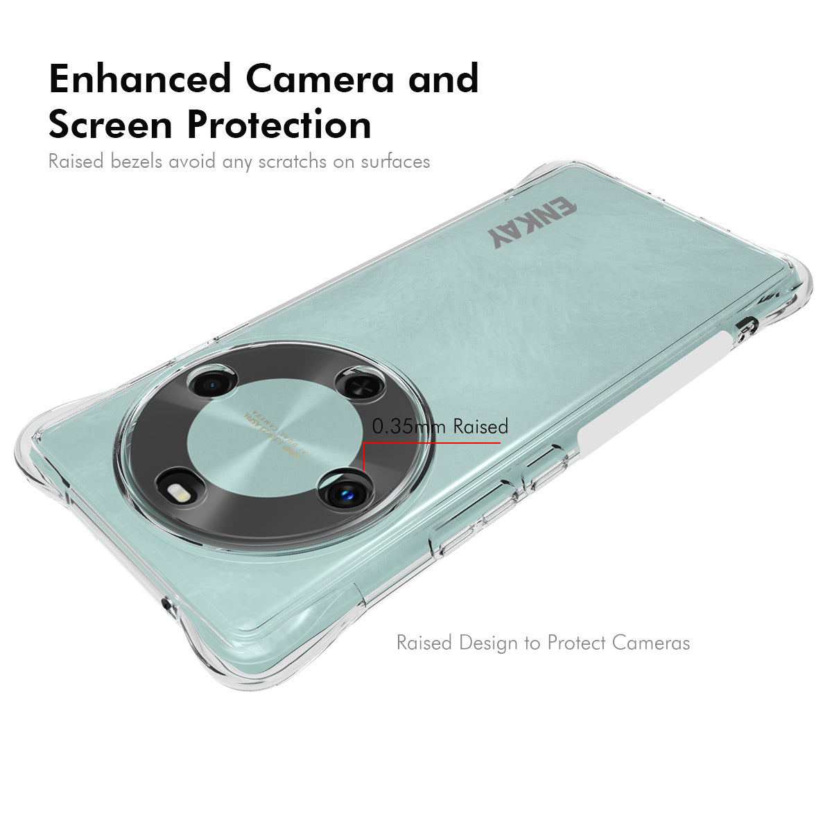 For Realme 14 Pro 5G Clear Phone Case ENKAY HAT PRINCE Shockproof Anti-slip TPU Cover - Transparent