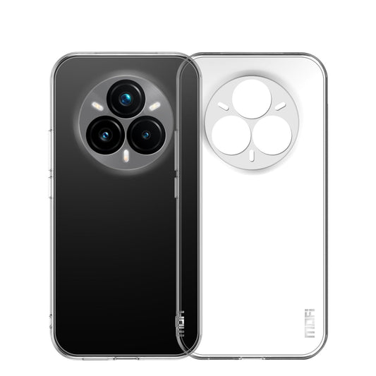 For Realme 14 Pro+ 5G Clear Phone Case MOFI Ultra-Thin TPU Phone Back Cover - Transparent