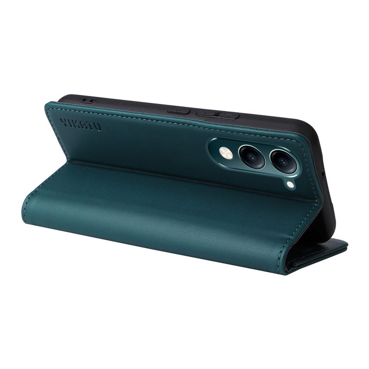 For vivo Y04 4G / vivo Y29s 5G Wallet Case YIKATU YK- 001 PU Leather Phone Cover with Stand - Green