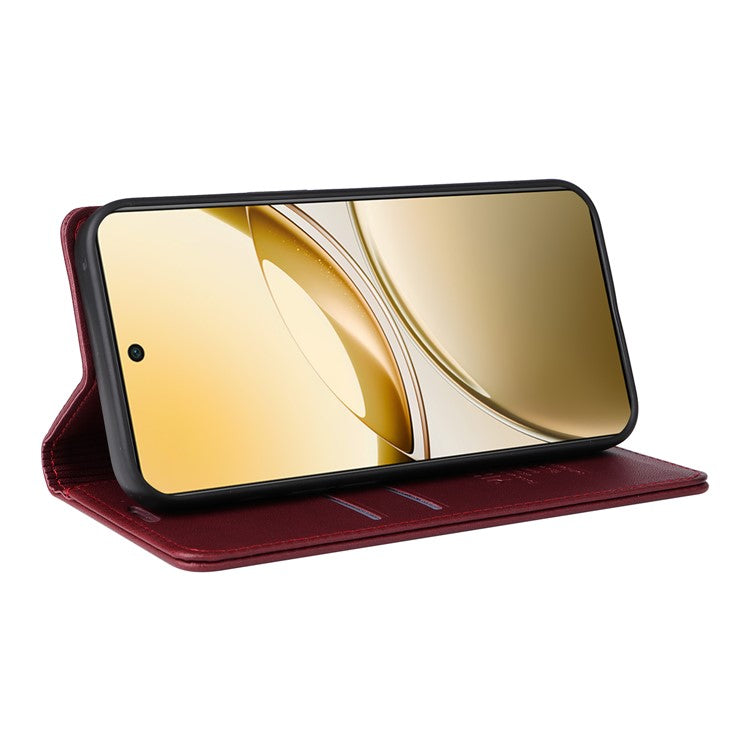 For vivo V50 5G Wallet Case YIKATU YK- 001 PU Leather Phone Cover with Stand - Wine Red