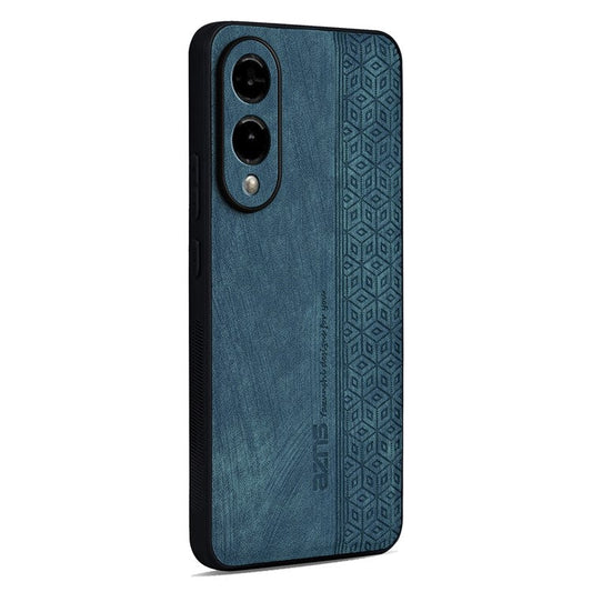 AZNS For Samsung Galaxy S25 Edge Case Protective PU Leather Covered TPU Phone Shell - Green