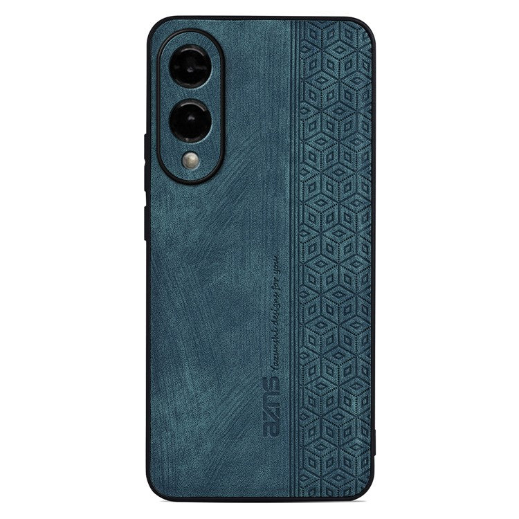 AZNS For Samsung Galaxy S25 Edge Case Protective PU Leather Covered TPU Phone Shell - Green