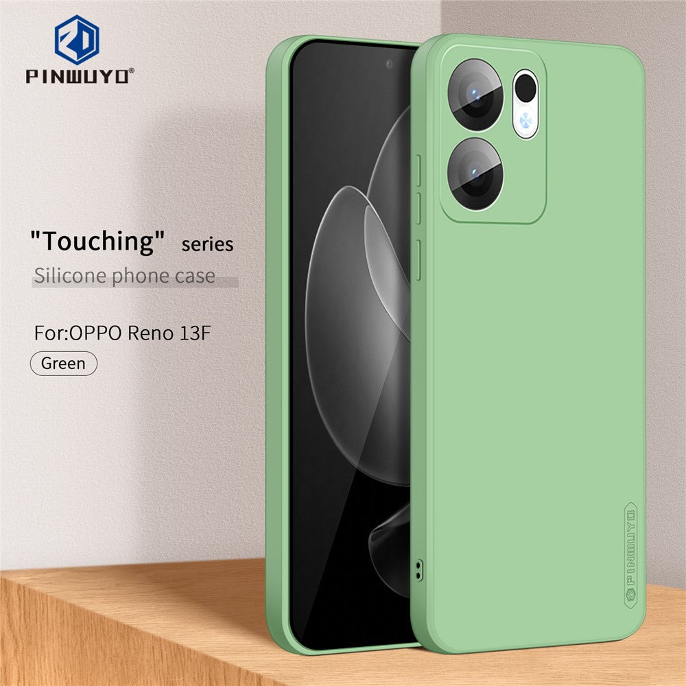For Oppo Reno13 F 4G / Oppo Reno13 F 5G Phone Case PINWUYO Soft Matte TPU Mobile Back Cover - Green
