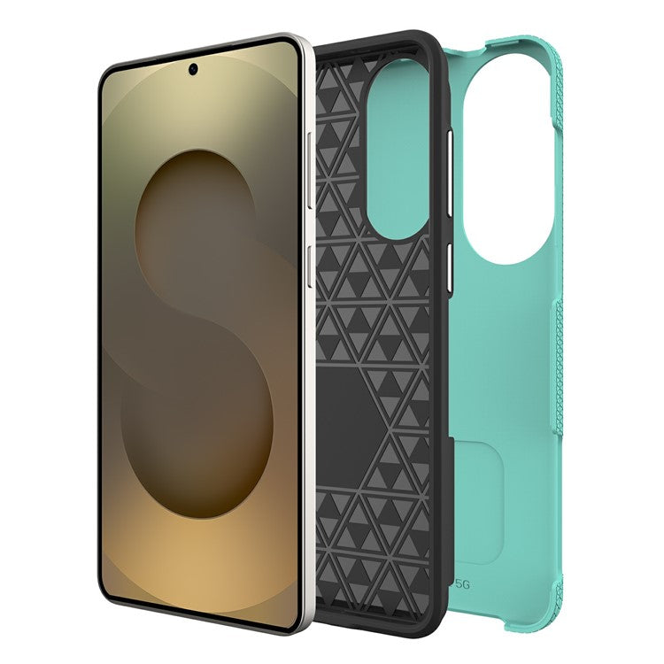 For Samsung Galaxy S25 Edge Case TPU + PC Four Corner Anti-Drop Phone Cover - Mint Green