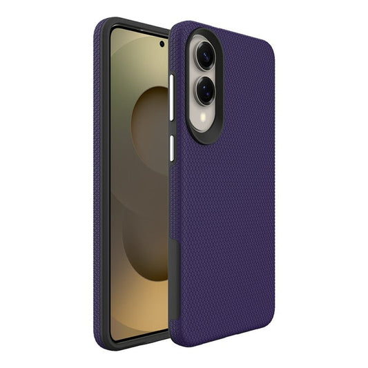 For Samsung Galaxy S25 Edge Case TPU + PC Four Corner Anti-Drop Phone Cover - Dark Purple