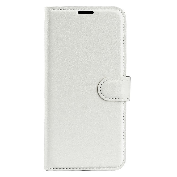 For vivo V50 Lite 5G Case Litchi Texture Shockproof Leather Wallet Phone Cover - White