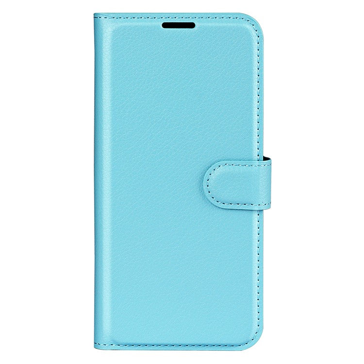 For vivo V50 Lite 5G Case Litchi Texture Shockproof Leather Wallet Phone Cover - Blue