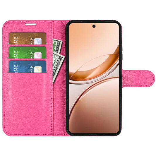 For vivo V50 Lite 5G Case Litchi Texture Shockproof Leather Wallet Phone Cover - Rose
