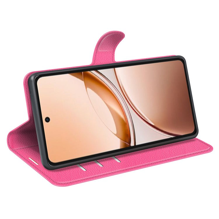 For vivo V50 Lite 5G Case Litchi Texture Shockproof Leather Wallet Phone Cover - Rose