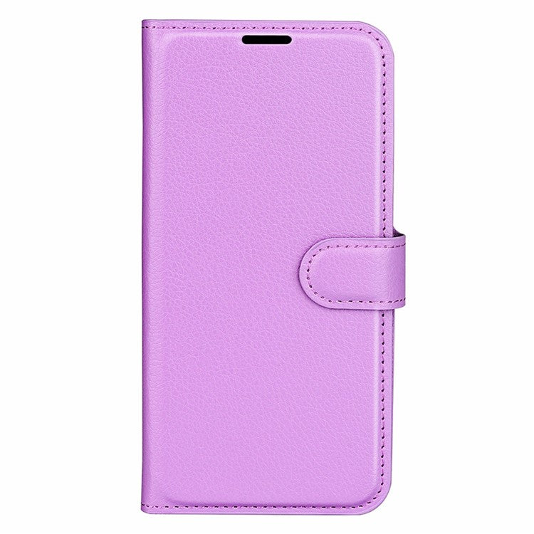 For vivo Y29 4G Case Litchi Texture Shockproof Leather Wallet Phone Cover - Purple