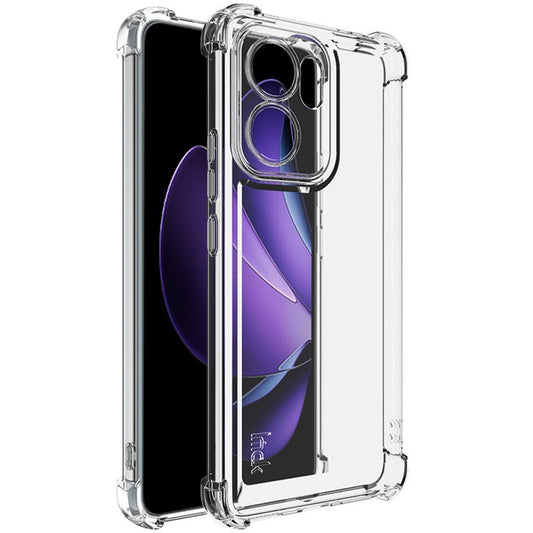 IMAK UX-4 Series For Oppo Reno13 F 4G / 5G Case Straight Frame Four Corner Shockproof Clear TPU Cover