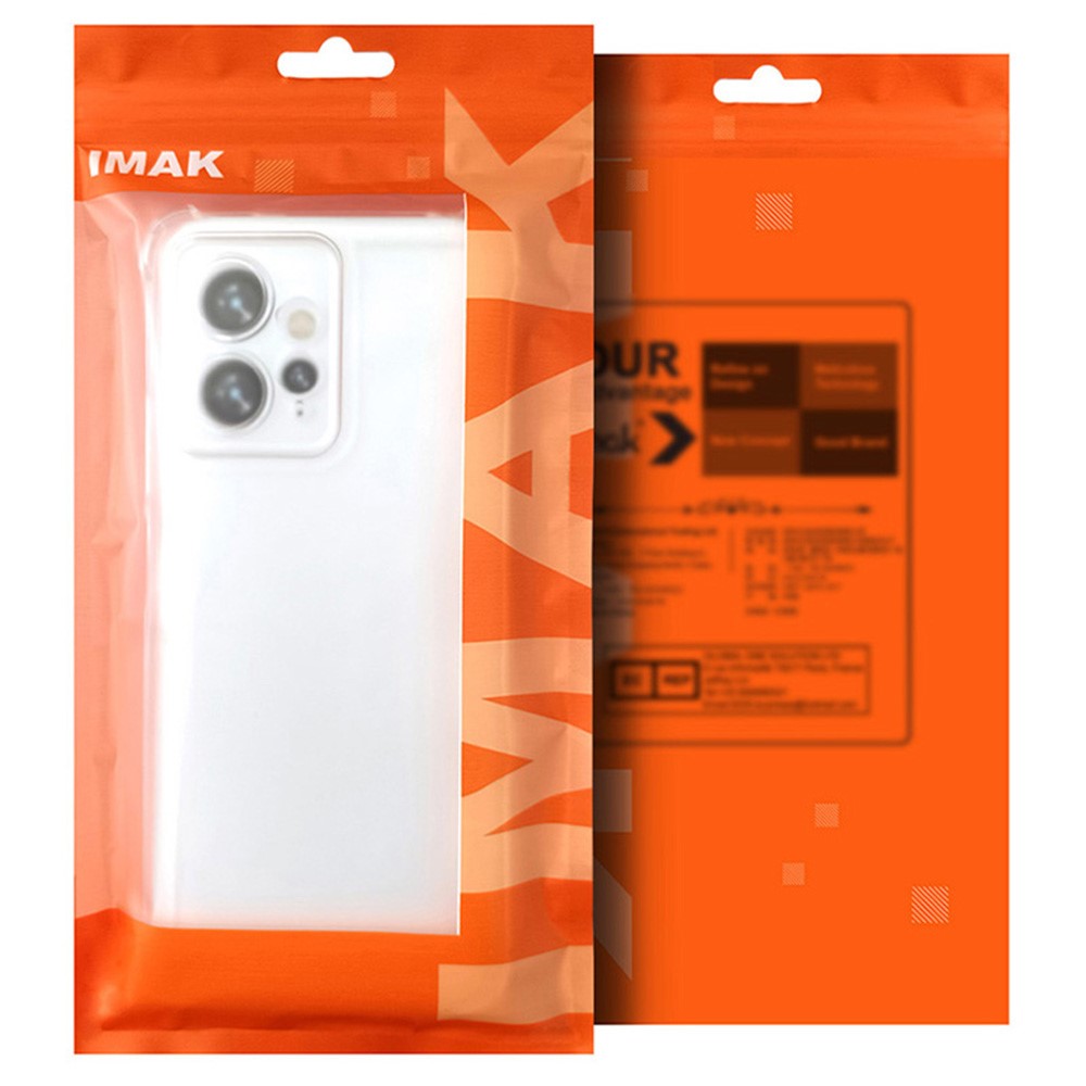 IMAK UX-4 Series For Oppo Reno13 F 4G / 5G Case Straight Frame Four Corner Shockproof Clear TPU Cover