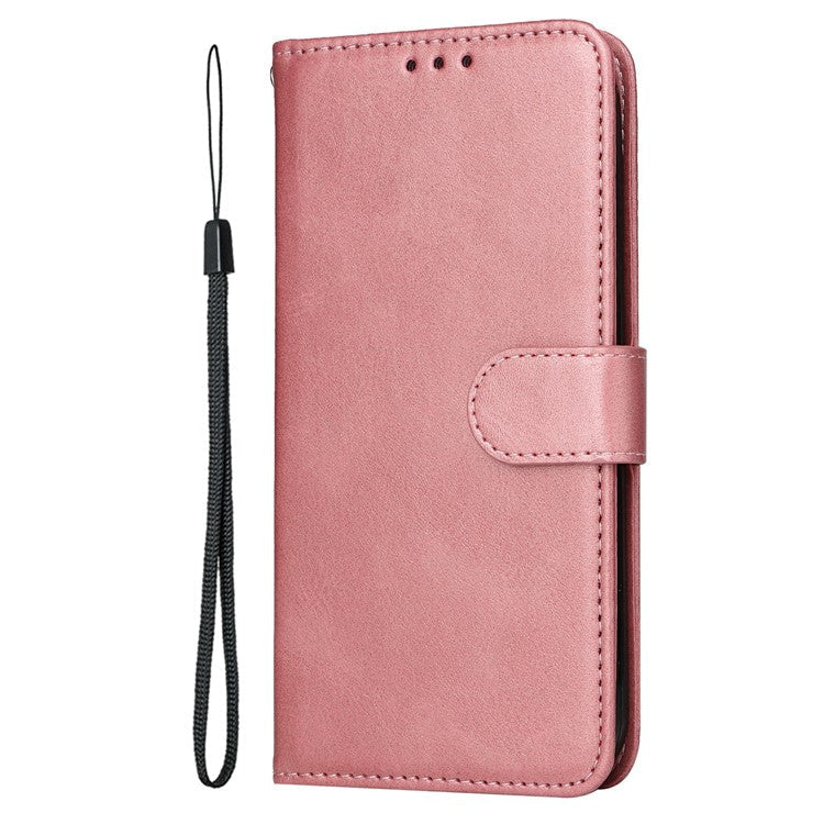 For vivo Y29s 5G / Y04 4G Case Wallet PU Leather Folio Flip Phone Cover - Pink