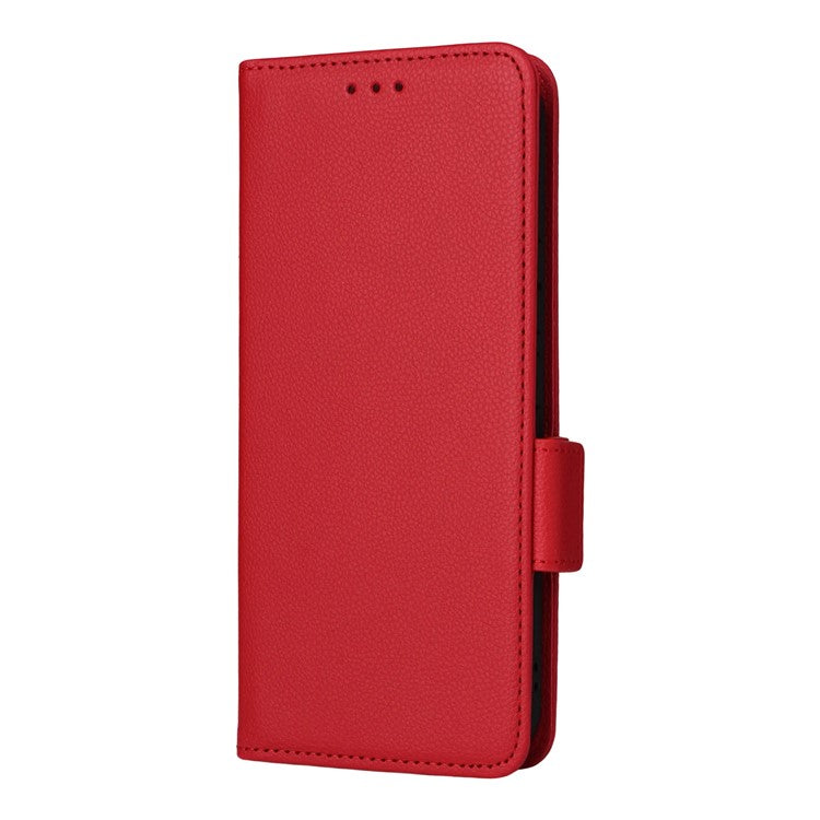 For vivo Y39 5G / Y300i 5G Case Wallet Flip Litchi Texture PU Leather Phone Cover - Red
