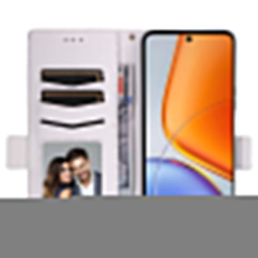 For vivo Y39 5G / Y300i 5G Case Wallet Flip Litchi Texture PU Leather Phone Cover - White
