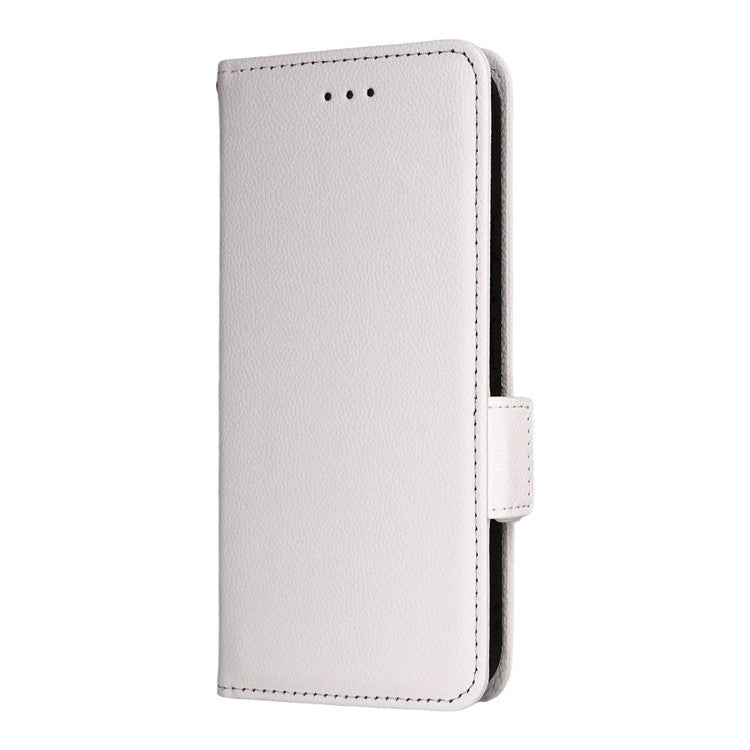 For vivo Y39 5G / Y300i 5G Case Wallet Flip Litchi Texture PU Leather Phone Cover - White