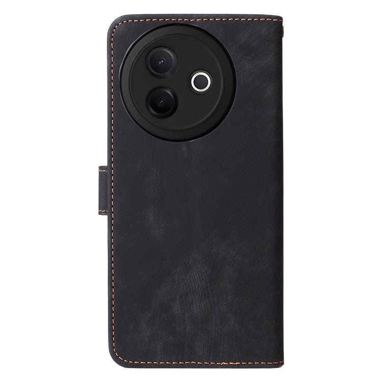 For vivo Y39 5G / Y300i 5G Case Wallet RFID Blocking PU Leather Cover Viewing Stand - Black