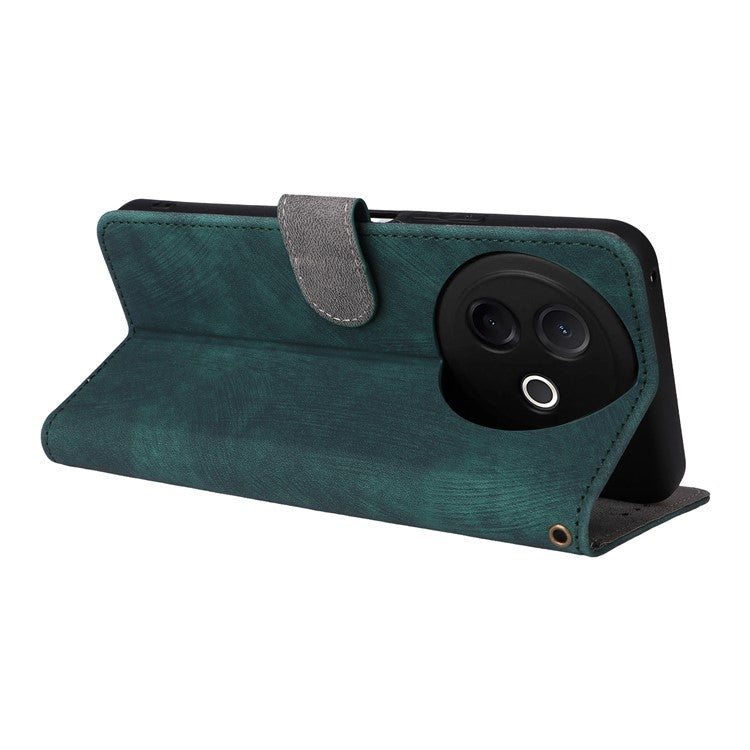 For vivo Y39 5G / Y300i 5G Case Wallet RFID Blocking PU Leather Cover Viewing Stand - Green