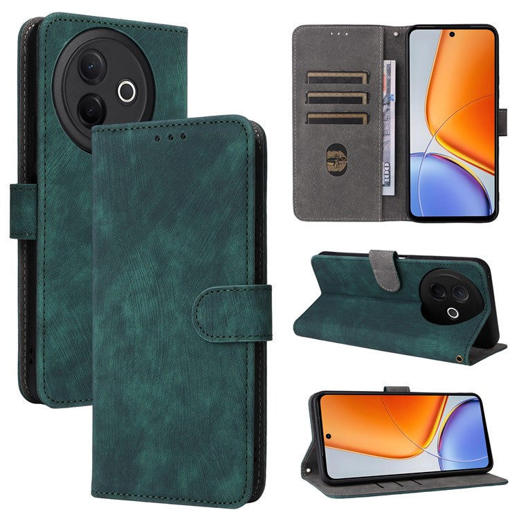For vivo Y39 5G / Y300i 5G Case Wallet RFID Blocking PU Leather Cover Viewing Stand - Green