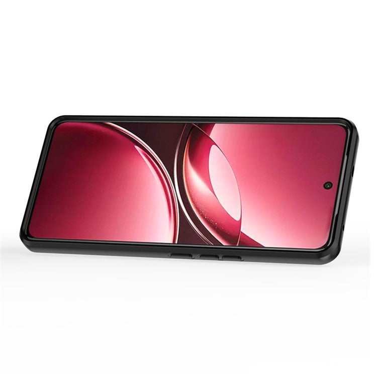 For vivo V50 5G Case PC + TPU Kickstand Phone Protector with Lens Cover - Black