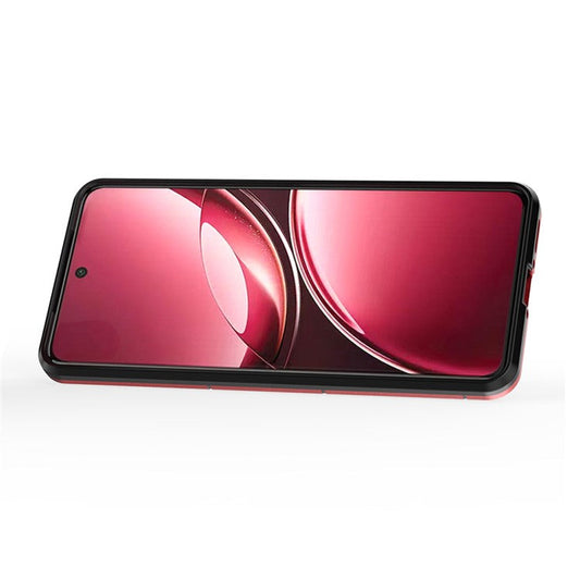 For vivo V50 5G Case PC + TPU Protective Phone Cover with Ring Kickstand - Red