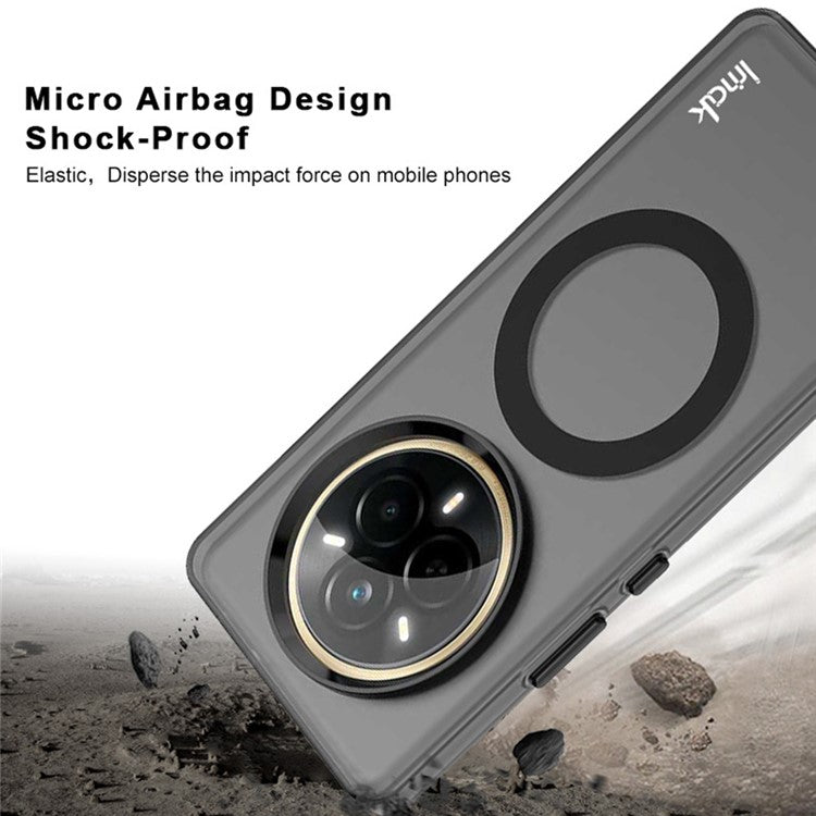 IMAK For Realme 14 Pro 5G Case Compatible with MagSafe PC + TPU Protective Phone Back Cover
