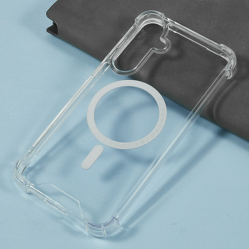 For Samsung Galaxy A17 5G / A16 4G / 5G Clear Phone Case Compatible with MagSafe 1.5mm Shockproof Back Cover