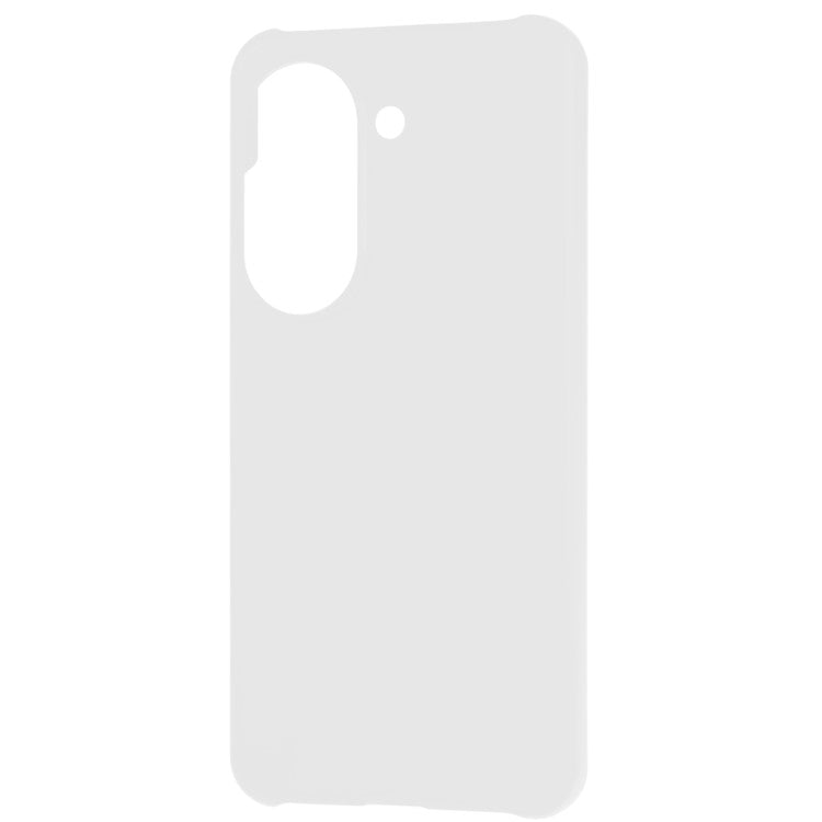 For Asus Zenfone 9 5G Glossy Rubberized Mobile Everyday Case Hard PC Shockproof Defender Phone Cover - White