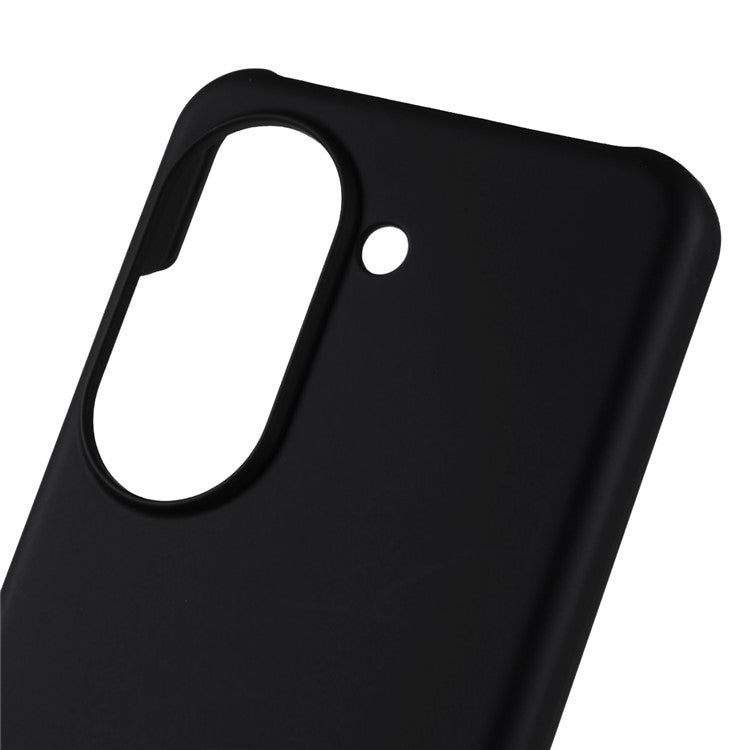 For Asus Zenfone 9 5G Glossy Rubberized Mobile Everyday Case Hard PC Shockproof Defender Phone Cover - Black