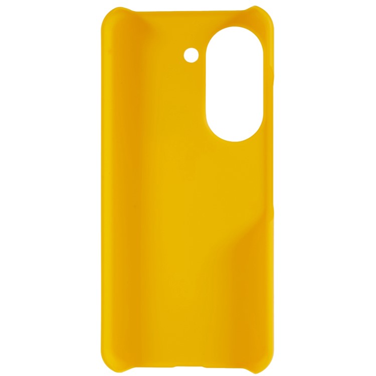For Asus Zenfone 9 5G Glossy Rubberized Mobile Everyday Case Hard PC Shockproof Defender Phone Cover - Yellow