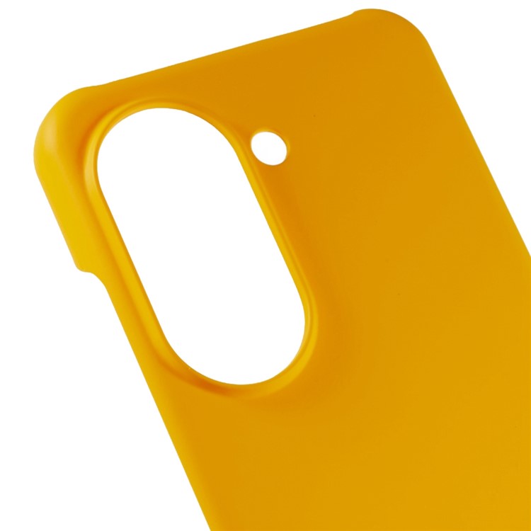 For Asus Zenfone 9 5G Glossy Rubberized Mobile Everyday Case Hard PC Shockproof Defender Phone Cover - Yellow