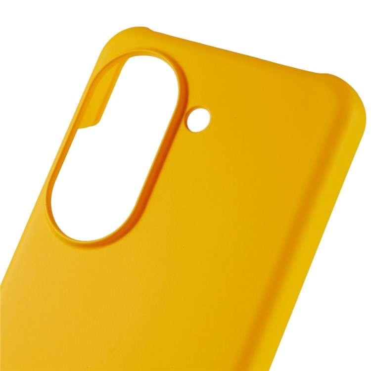 For Asus Zenfone 9 5G Glossy Rubberized Mobile Everyday Case Hard PC Shockproof Defender Phone Cover - Yellow