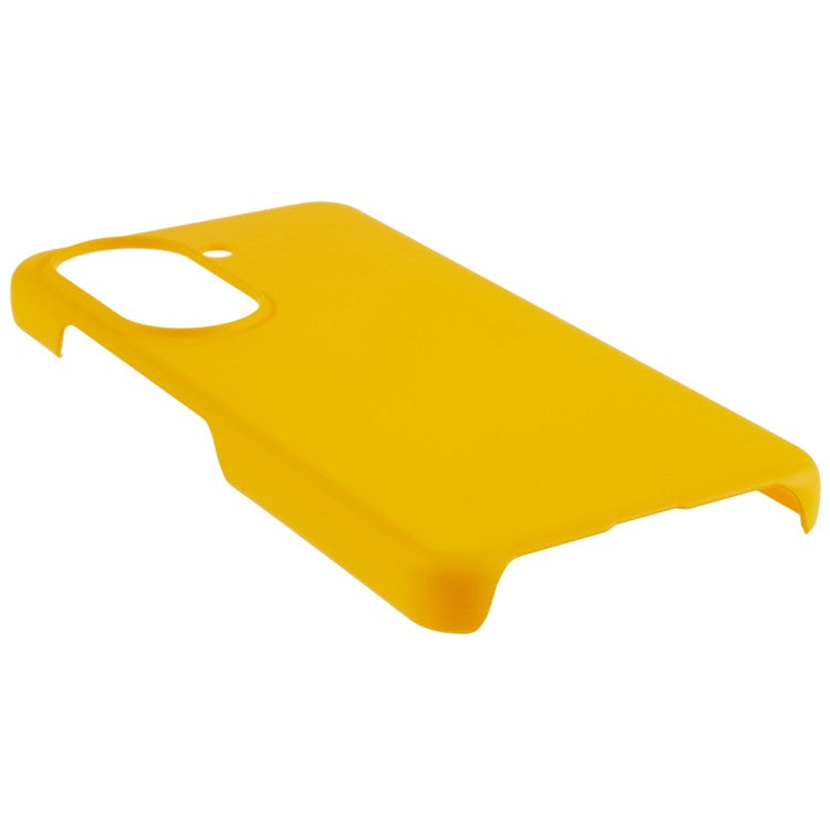 For Asus Zenfone 9 5G Glossy Rubberized Mobile Everyday Case Hard PC Shockproof Defender Phone Cover - Yellow