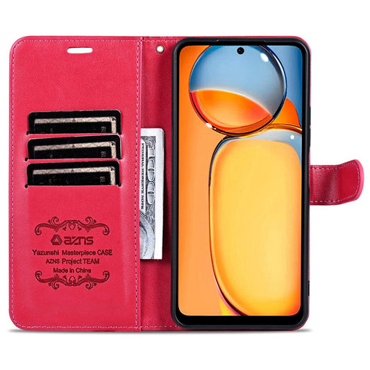 AZNS For vivo Y300i 5G  /  Y39 5G Case Anti-Scratch PU Leather Stand Wallet Phone Cover - Red