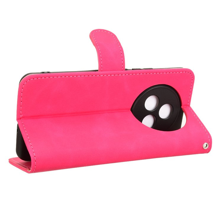 For Realme P3 Pro 5G Leather Case Skin Feel Anti Drop Wallet Flip Phone Cover - Rose
