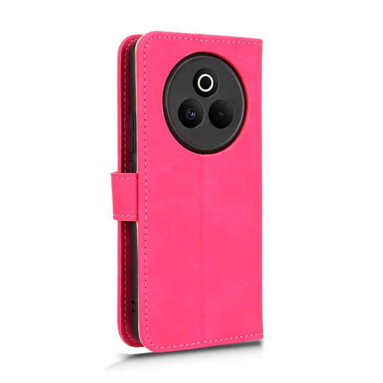 For Realme P3 Pro 5G Leather Case Skin Feel Anti Drop Wallet Flip Phone Cover - Rose