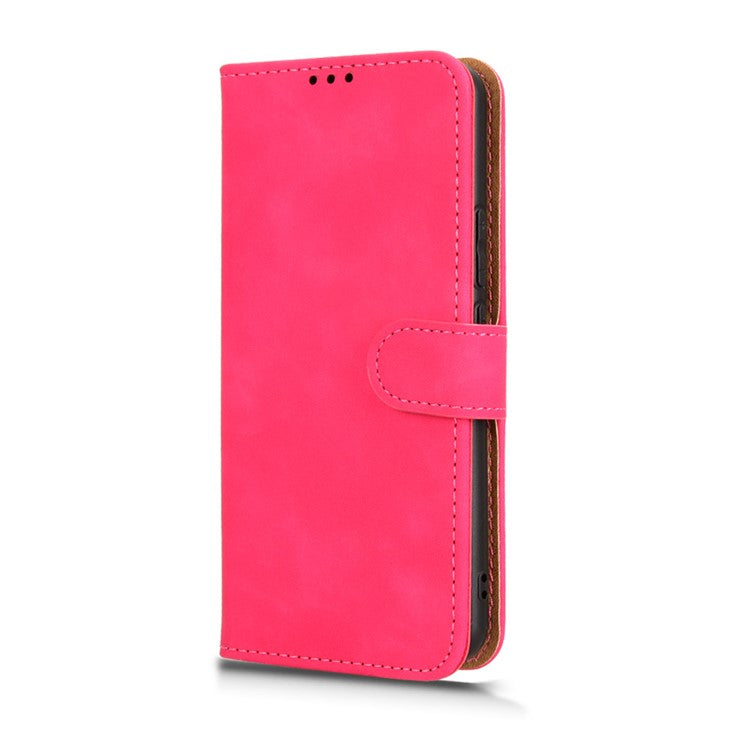 For Realme P3 Pro 5G Leather Case Skin Feel Anti Drop Wallet Flip Phone Cover - Rose