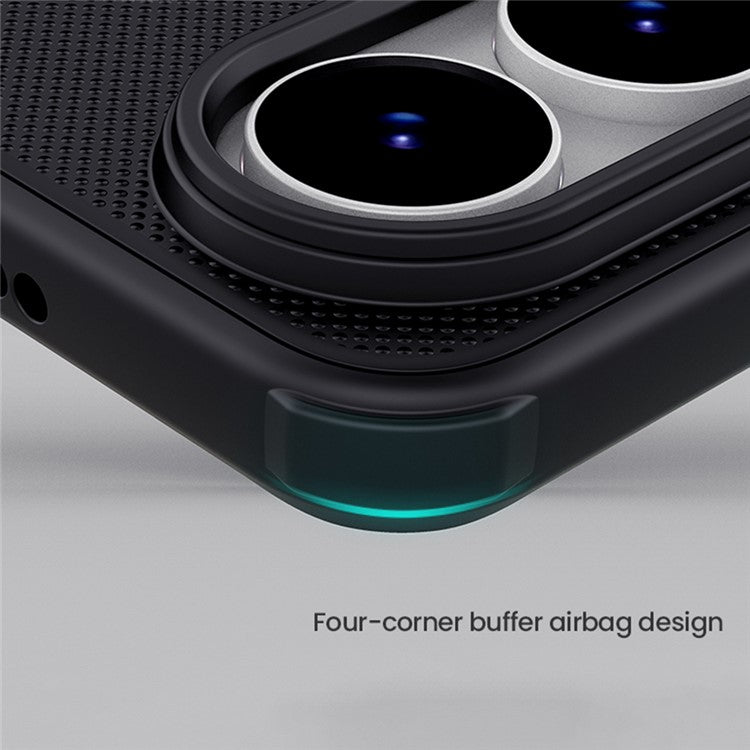 NILLKIN Frosted Shield Pro For Samsung Galaxy S25 Edge Case Matte PC + TPU Phone Cover - Blue