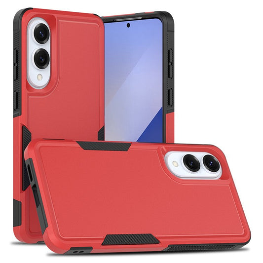 For Samsung Galaxy S25 Edge Case 2 in 1 PC + TPU Shockproof Phone Cover - Red