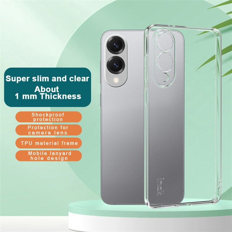 IMAK UX-5 Series For Samsung Galaxy S25 Edge Case Shockproof TPU Clear Slim Back Shell