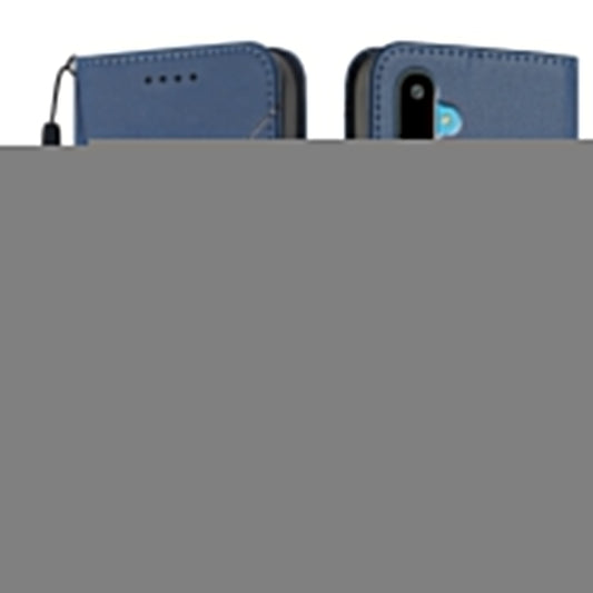 For Samsung Galaxy M16 5G / Galaxy F16 5G Case Triangle Imprint Leather Phone Cover with Lanyard - Royal Blue