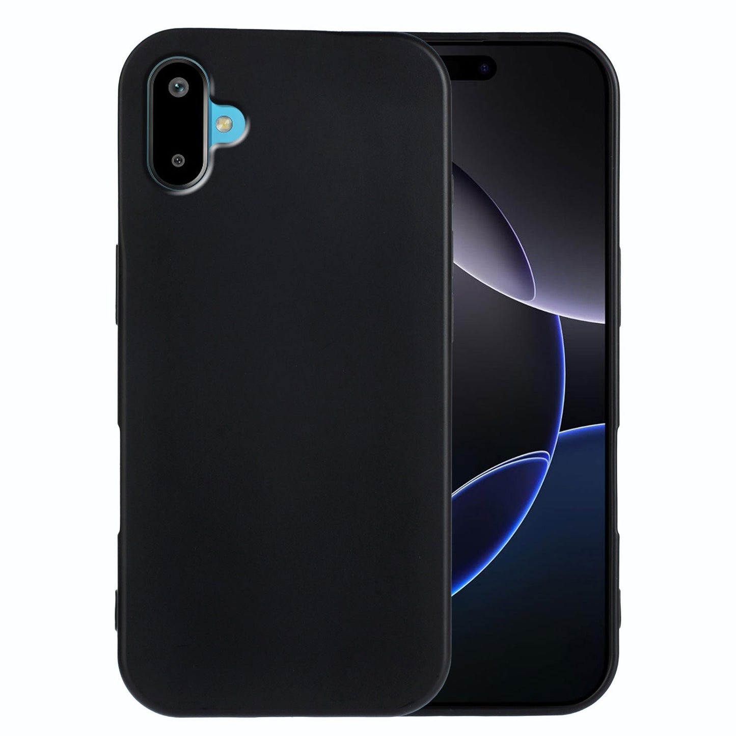 For Samsung Galaxy M06 5G / Galaxy F06 5G TPU Case Soft Matte Anti-fingerprint Phone Back Cover - Black