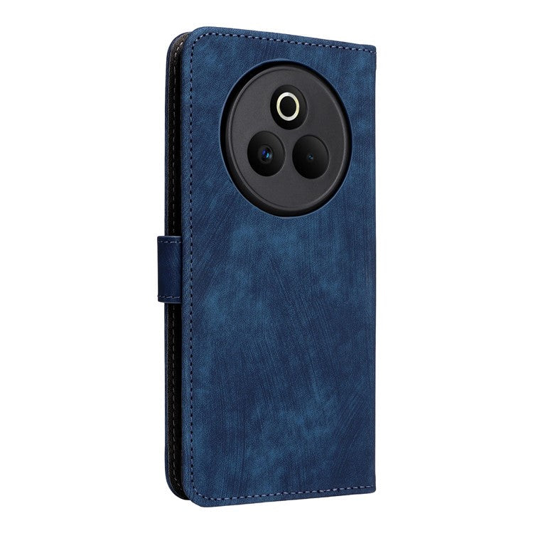 For Realme P3 Pro 5G Case Wallet RFID Blocking PU Leather Cover Viewing Stand - Blue