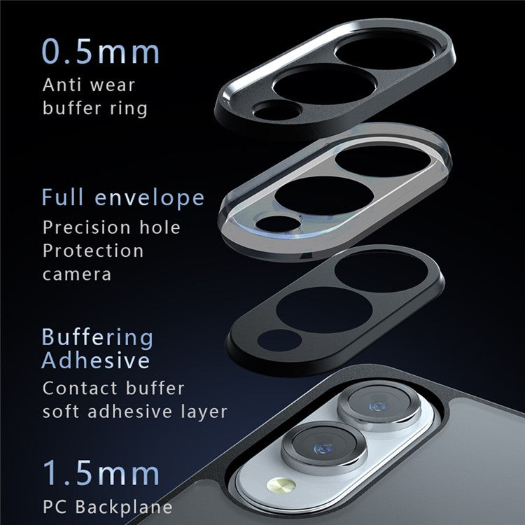 For Samsung Galaxy S25 Edge Case TPU + PC Shockproof Clear Phone Cover