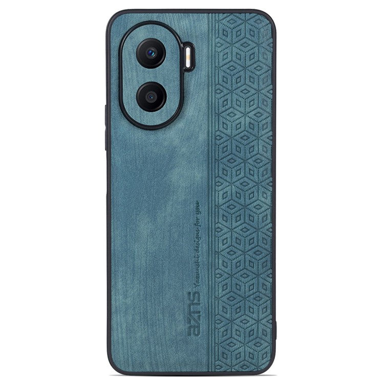 AZNS Imprinted Pattern Phone Case for Honor X40i 5G, PU Leather Coated TPU Shockproof Protective Cover - Green